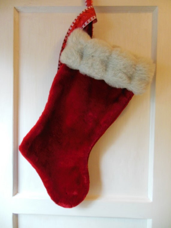 red velvet christmas stocking plush by maggiesklosets red velvet christmas stocking plush by maggiesklosets