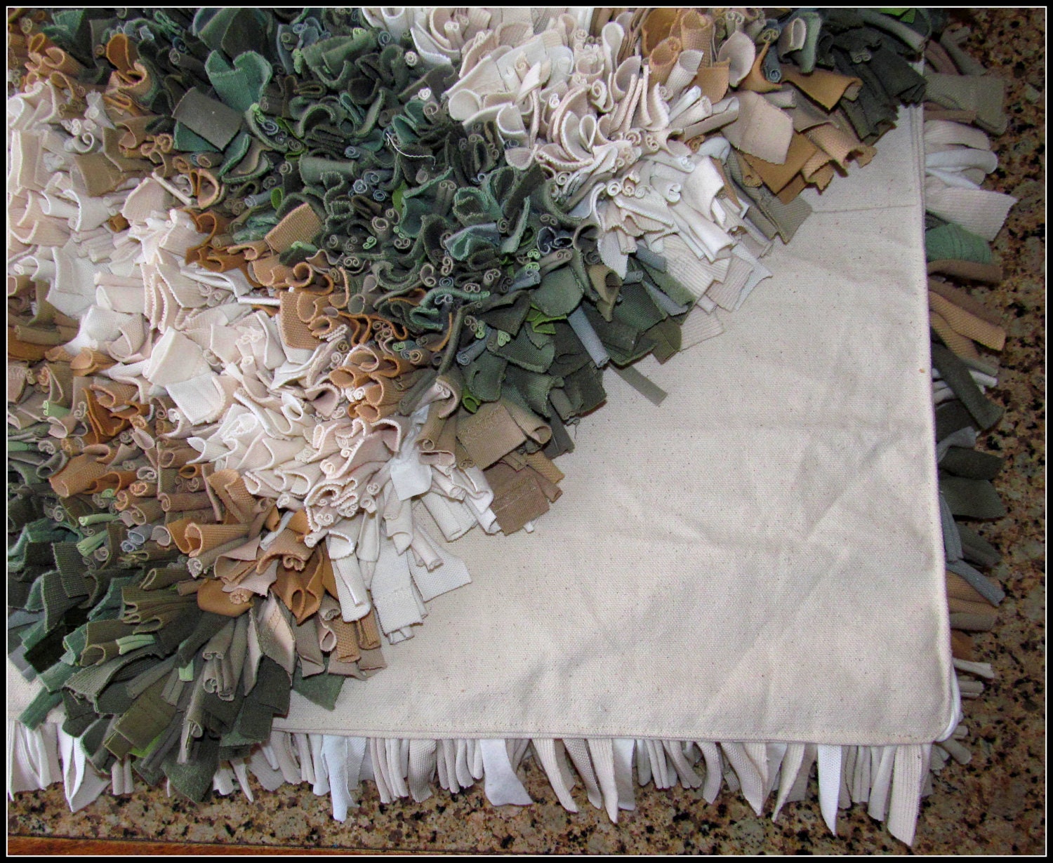 Custom Recycled T-Shirt Shag Rug for jhura