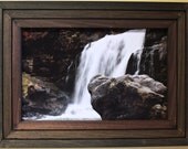 Moose Falls - Fine Art Waterfall Photograph in Hand Built Frame