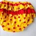 Girls Lady bug ruffle diaper cover