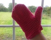 Pink Cotton Wash Mitt