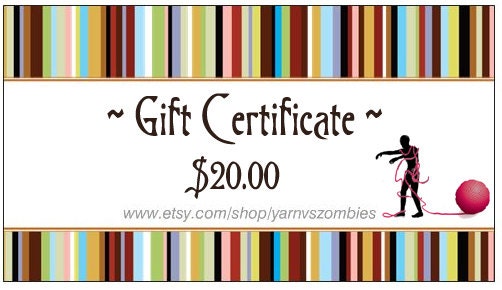 Gift Certificate - 20.00
