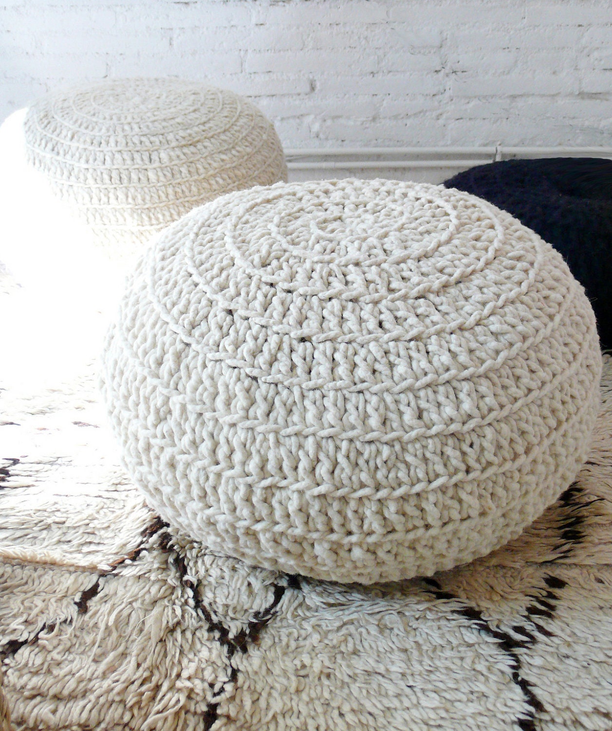 Crochet Pouf
