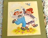Vintage Nursery Prints Raggedy Ann And Andy Set Of Four