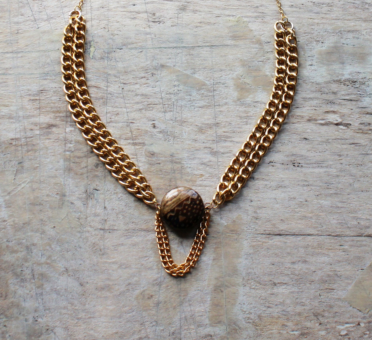 Gold Chocolate necklace