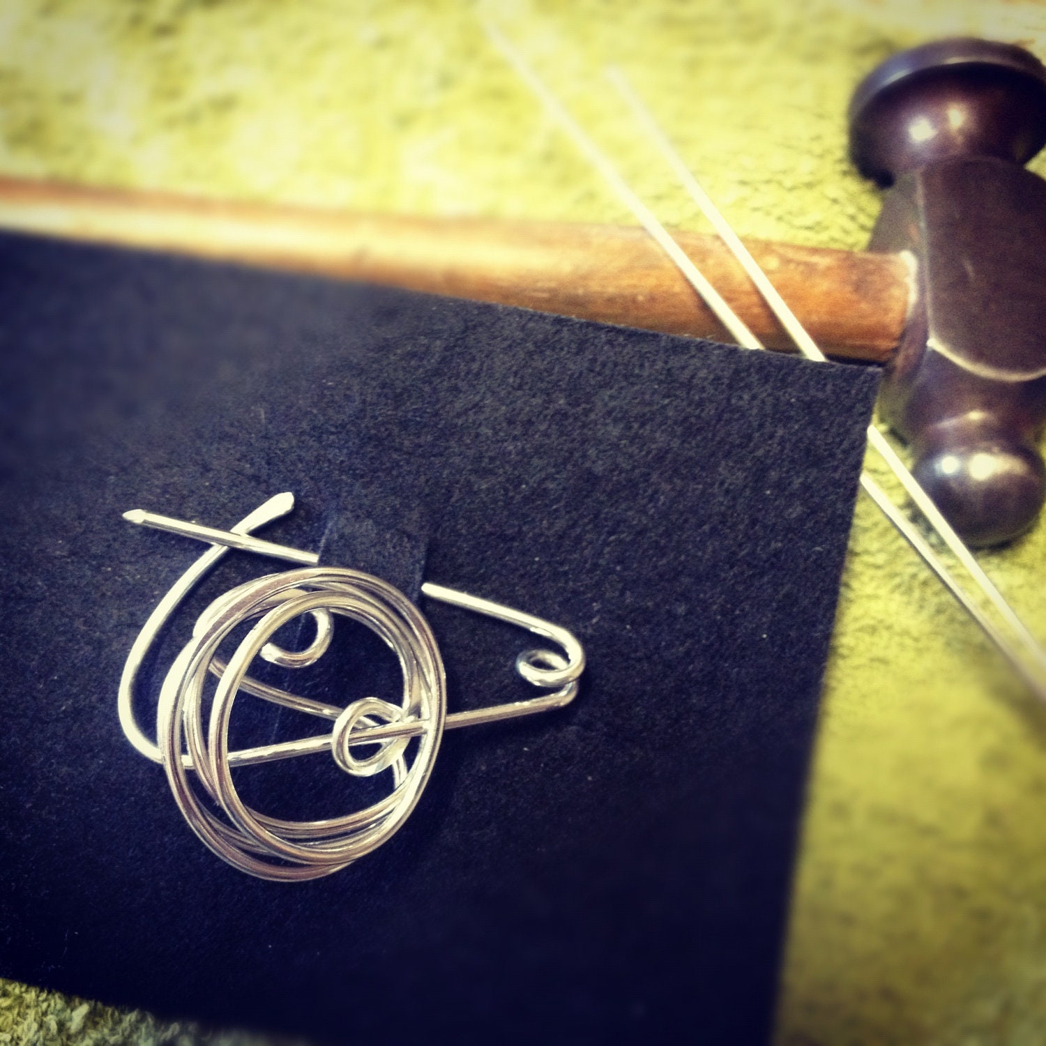 spiral brooch