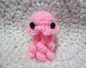 Little Crochet Amigurumi Jellyfish Keychain