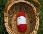 Red Wool Batt for Needle-felting - 1oz/25g - Plant Dyed with MADDER ( red) British Rare Breed White-faced Woodland