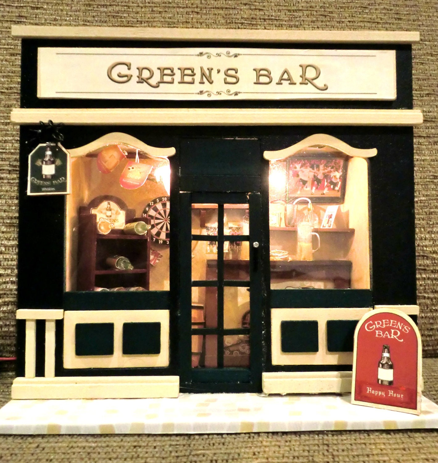 Bar House Miniature (Handmade) OOAK
