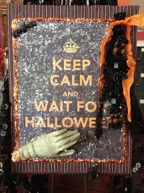 Halloween Plaque "Keep Calm and Wait for Halloween"