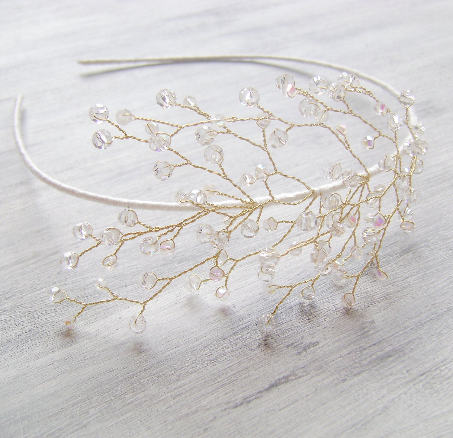 Bridal Crystals Tiara, Wedding crystal headband, Hair piece, Bridal Crown, Crystal Tiara, Wedding Hair Accessory