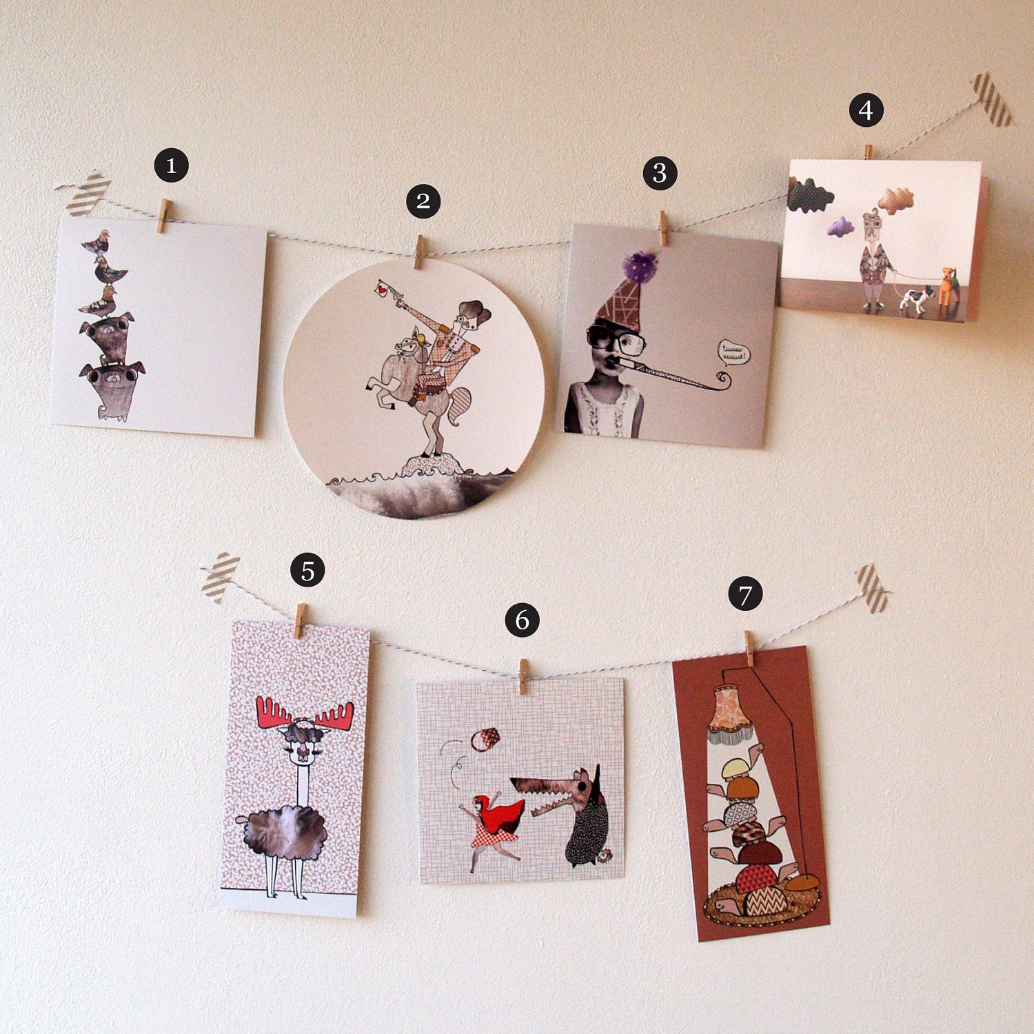 Set of 10 postcards of your choice