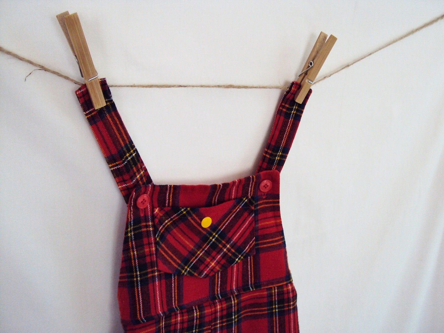 Vintage Plaid Jumper - 6-12 months