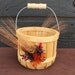 Autumn Wedding, Fall Wedding, Farmhouse Wedding, Country Wedding Flower Girl Basket with Rustic Foliage 157