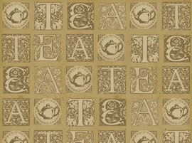 Tea Tiles in Brown from Short and Stout by J. Wecker Frisch- Fat Quarter