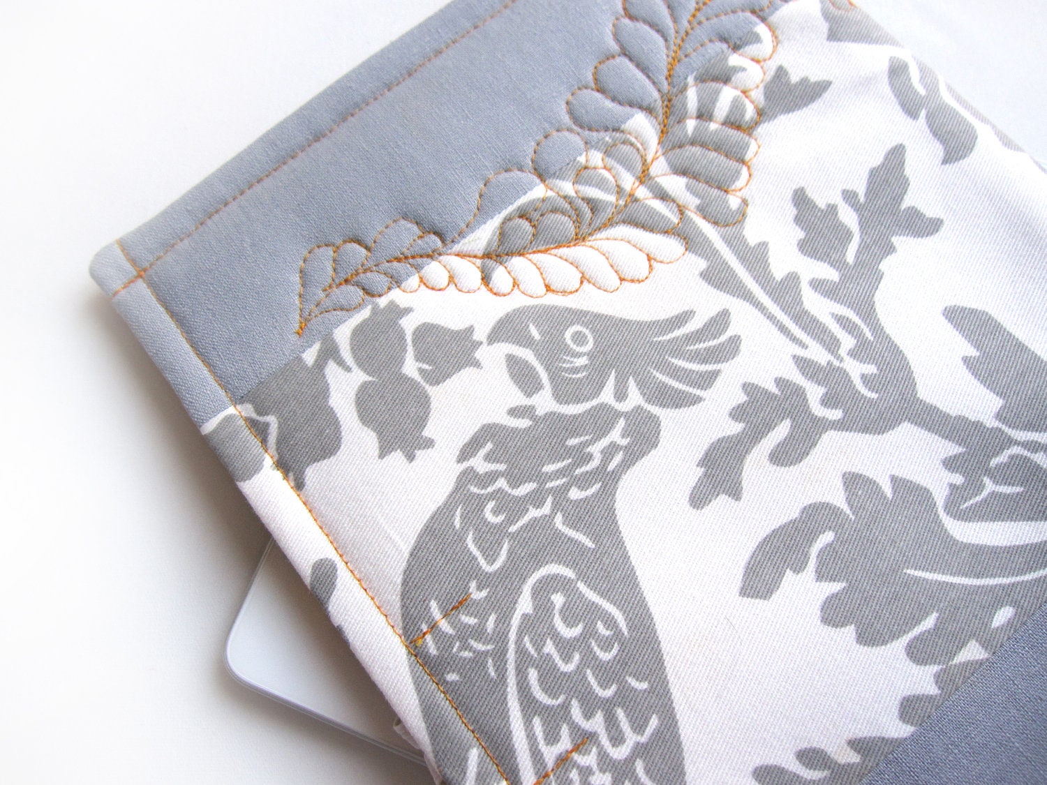 IPad, IPad 3 Cover, IPad Cover, IPad 3 Case, IPad 2 Case, IPad 2 Cover, IPad Sleeve, Love, linen, grey, cute, padded