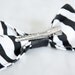 Zebra Alligator clip bow