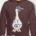 Goose (Geese) Graphic Print Zip-up Hoodie - "Silly Goose"