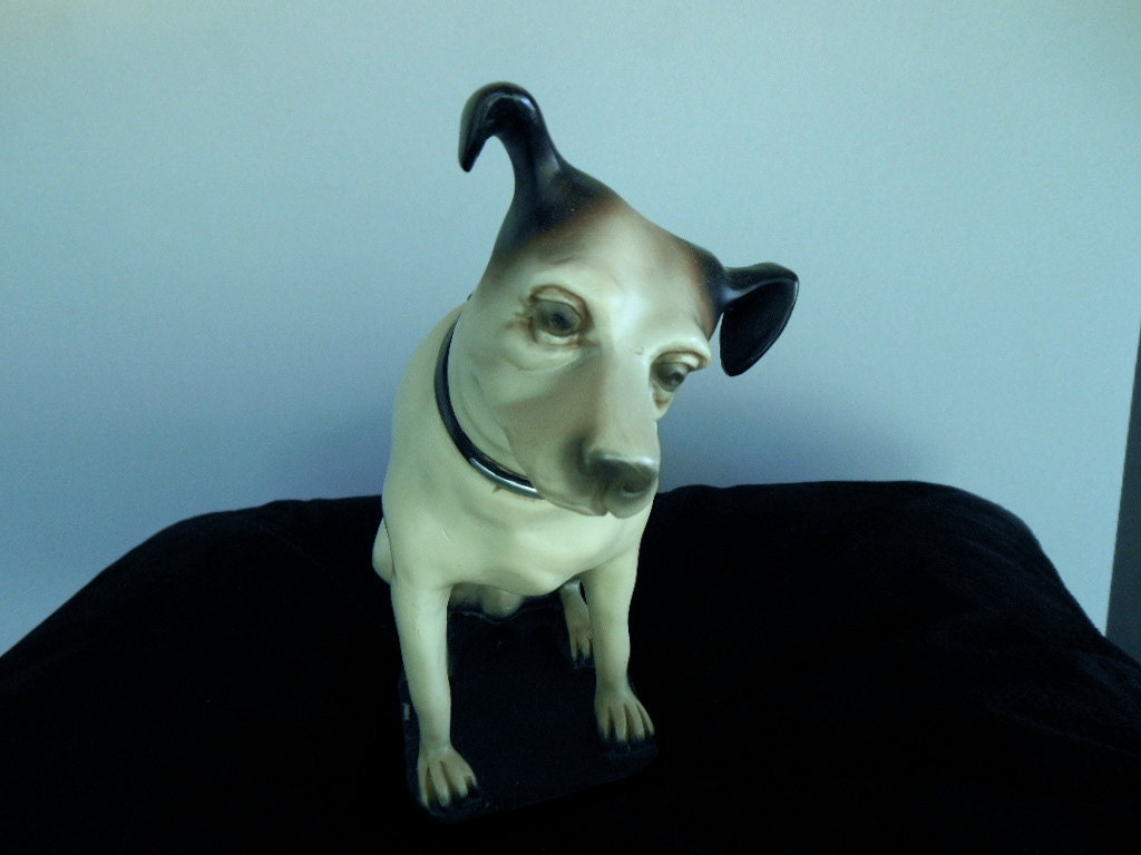 Items similar to RCA VICTOR DOG Named Nipper Iconic Mascot In Life Like