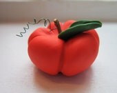 Miniature Polymer Clay Pumpkin Magnet