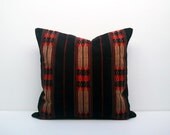 Hand Woven Cotton 16x16 inch Handmade Decorative pillow Covers, Tribal pillow, Vintage pillow, Unique pillow cover - ready to ship -