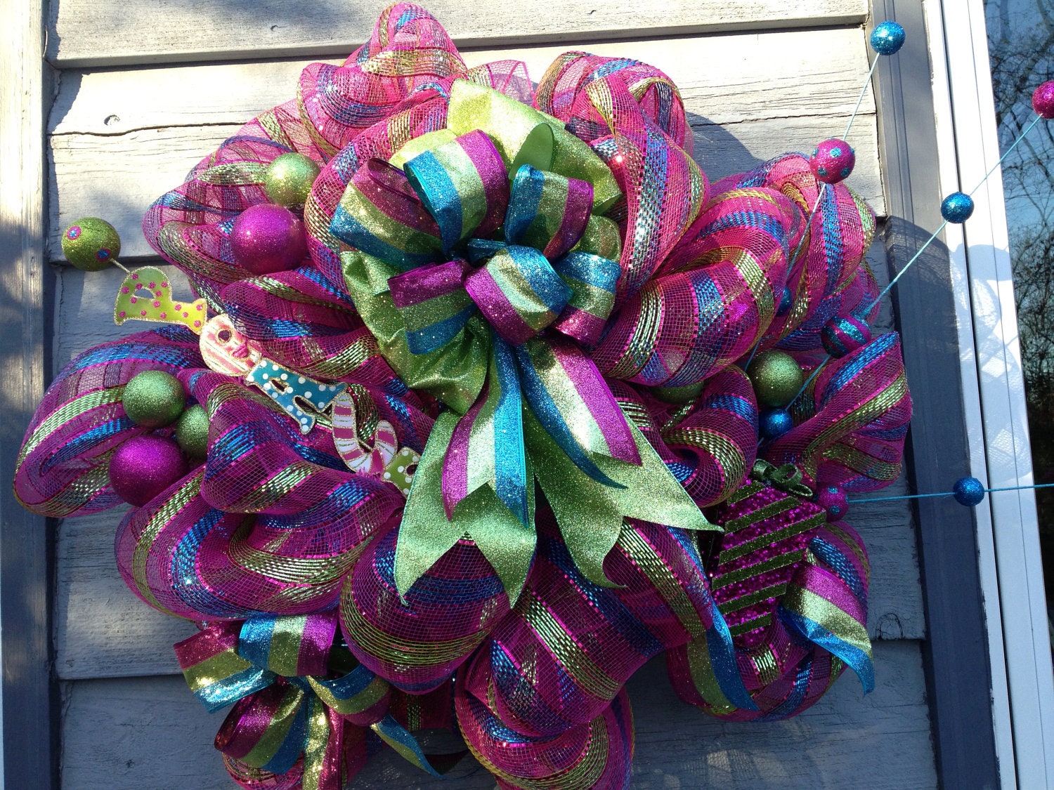 Deco mesh Wreath- Peace