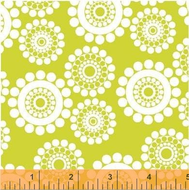 CLEARANCE Windham Fabrics Shadow Flower Green-1 Yard