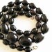 Black Bakelite Beads - Graduated