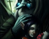 Adventure Time Ice King and Marceline 11x14 print