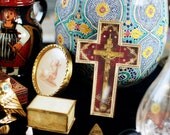 Fleamarket Cross - 7 x 5 Fine Art Photography Print from 35mm film