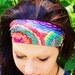 Manda Bee's PERFECT Stretchy Yoga Headband Hippie Tie Dye Fractal
