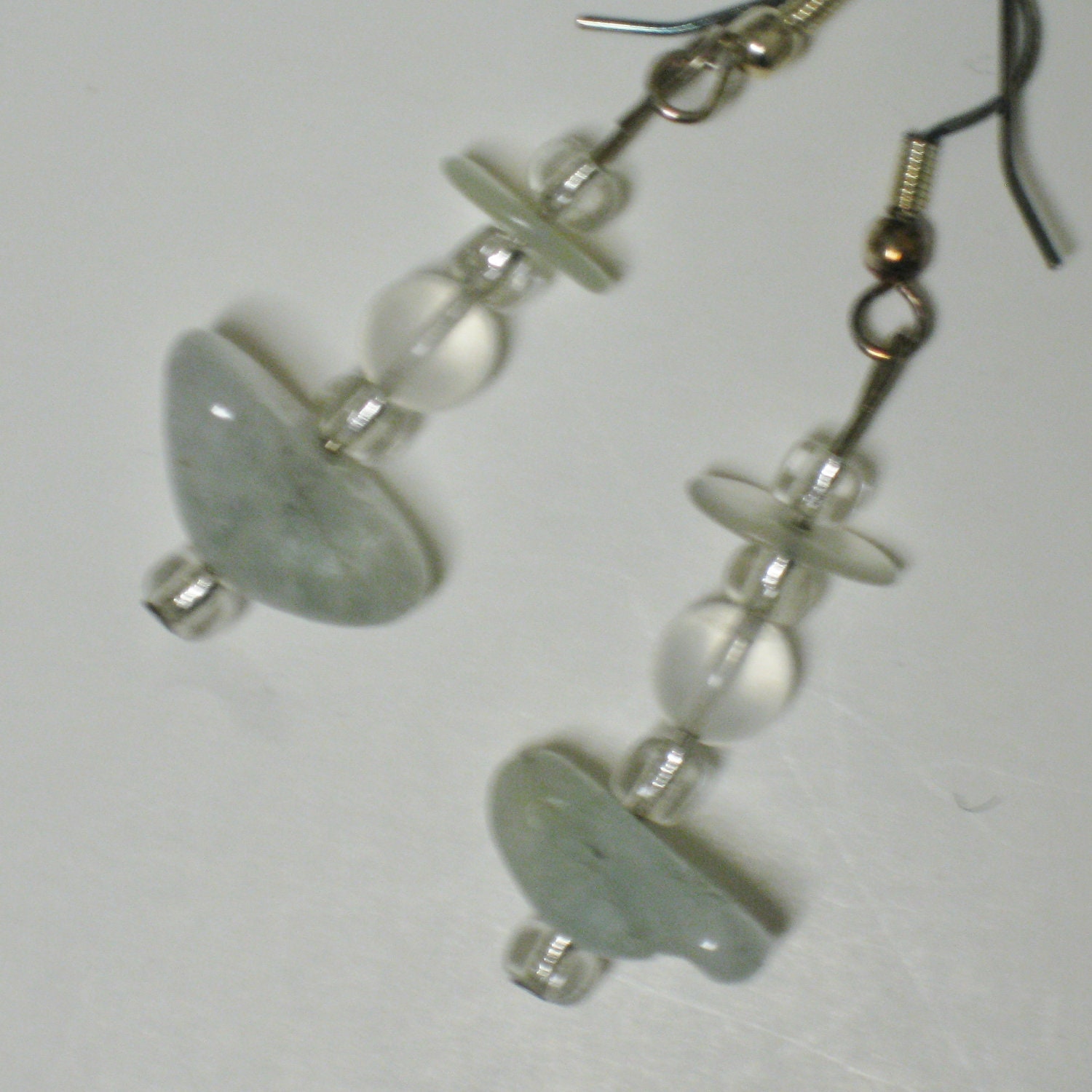 Aquamarine Gemstone Earrings, March Birthstone. PROM  Jewelry, Handcrafted, J111137