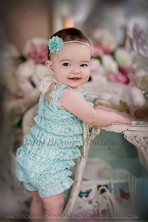 Baby Headband, Mini Flower Headband Baby girl headband Newborn headband Petite flower Baby Bow