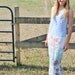 Reconstructed T-Shirt Maxi Dress with Racer Back