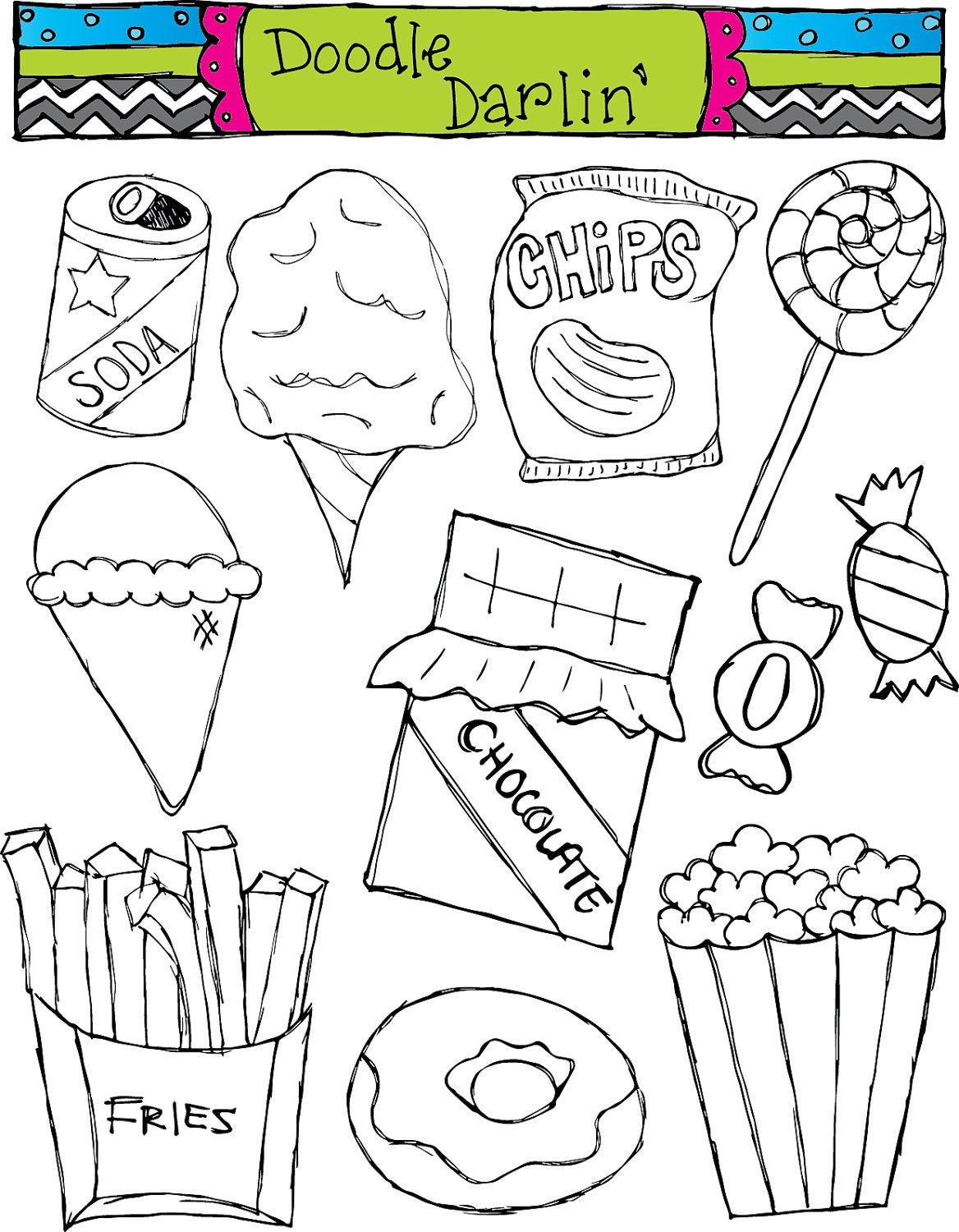 clipart pictures of junk food - photo #27