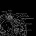 Map of the Moon  Lunar Surface Astronomy Print  Recovered Vintage Image to Frame