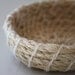 Upcycled 'Nude' Rope Basket: Natural / Coiled / Small