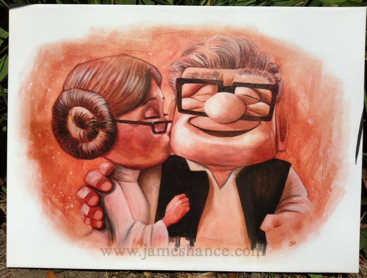 Someone Who Loves You - 24"x18" Signed Canvas print by James Hance - UP / Star Wars