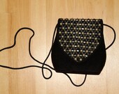 Vintage Magid Velveteen Pearl Detail Handbag