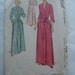 Vintage 1950s Simplicity 8308 Women's and Misses' Housecoat. 1950 pattern.