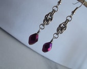 Chainmail Twist Drop Earrings