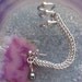 Chainmail Half Persian Ear Cuff with Hematite Bead.
