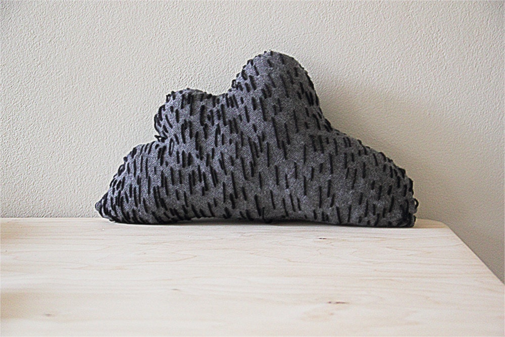 Christmas Gift - Head In The Clouds Knitted Cushion kids, children's room decor, pillow, plush, soft toy, softie