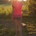 Dream Catcher Fringe Tank in Neon Pink