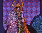 Fine Art Signed and Numbered Limited Edition Print 33x23". Fantasy Art, Celtic, Irish, Ireland, Gaelic, Large Wall Art, Art Nouveau.