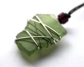 Coastline Necklace with Green Sea Glass