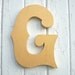 Wooden letter G Metallic Inca Gold Initial Wedding Decor Sign Rustic Shabby chic Nursery Kids Room