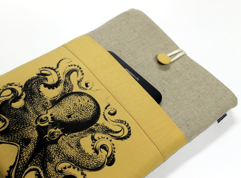 MacBook Pro Sleeve, padded, pocket, Octopus, 13 in
