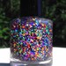 Rainbow Star Sprinkles Hand made custom nail polish