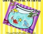 DR. SEUSS  Party Game One Fish Two Fish Pin The Fishother party supplies avaliable